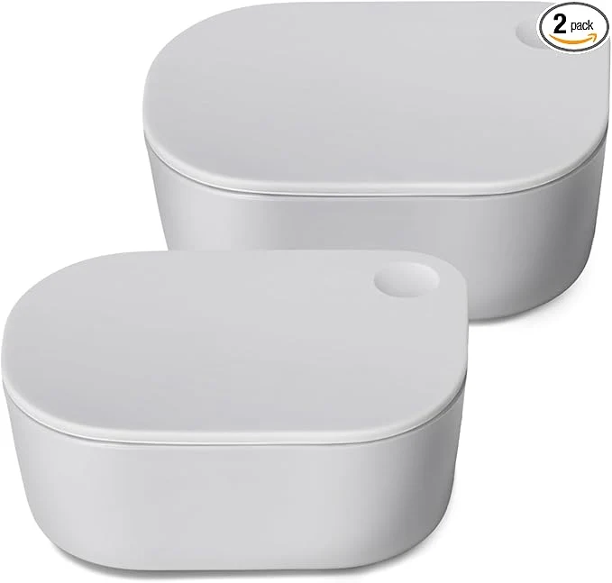 Sophisticated Caraway Mini Dash Inserts - 2pc .6 Cup Dash Ramekins w Lids - Easy to Store Non Toxic - for Sauces Garnish Small Snack or SidesAbout ThisOverview Artisan