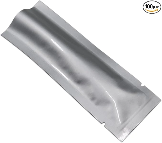Carefully Designed 100 Pack 1.57x4.33 inch Inside Size 1.18x3.94 inch Heat Seal Sample Pouch Thickened Mylar Foil Bag for Toiletries Travel Packets Single Serving Coffee Powder Condiments Food Storage ContainersAbout ThisOverview Flexible