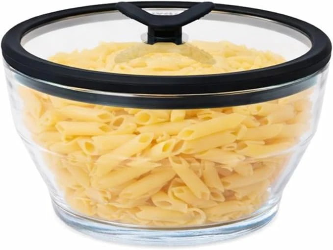 Versatile Anyday 8 Cup Glass Microwave Pasta Cooker - BPA Plastic Microwave Spaghetti Cooker - Meal Prep Glass Cookware Stackable Airtight Nontoxic Storage Container with Vented LidAbout ThisOverview Eco-Friendly