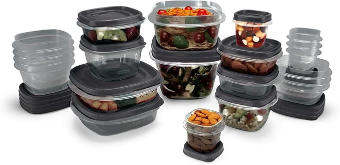 Versatile Rubbermaid EasyFindLids Food Storage Containers with SilverShield Antimicrobial Protection 42-Piece Set BPA- GreyAbout ThisOverview Selected