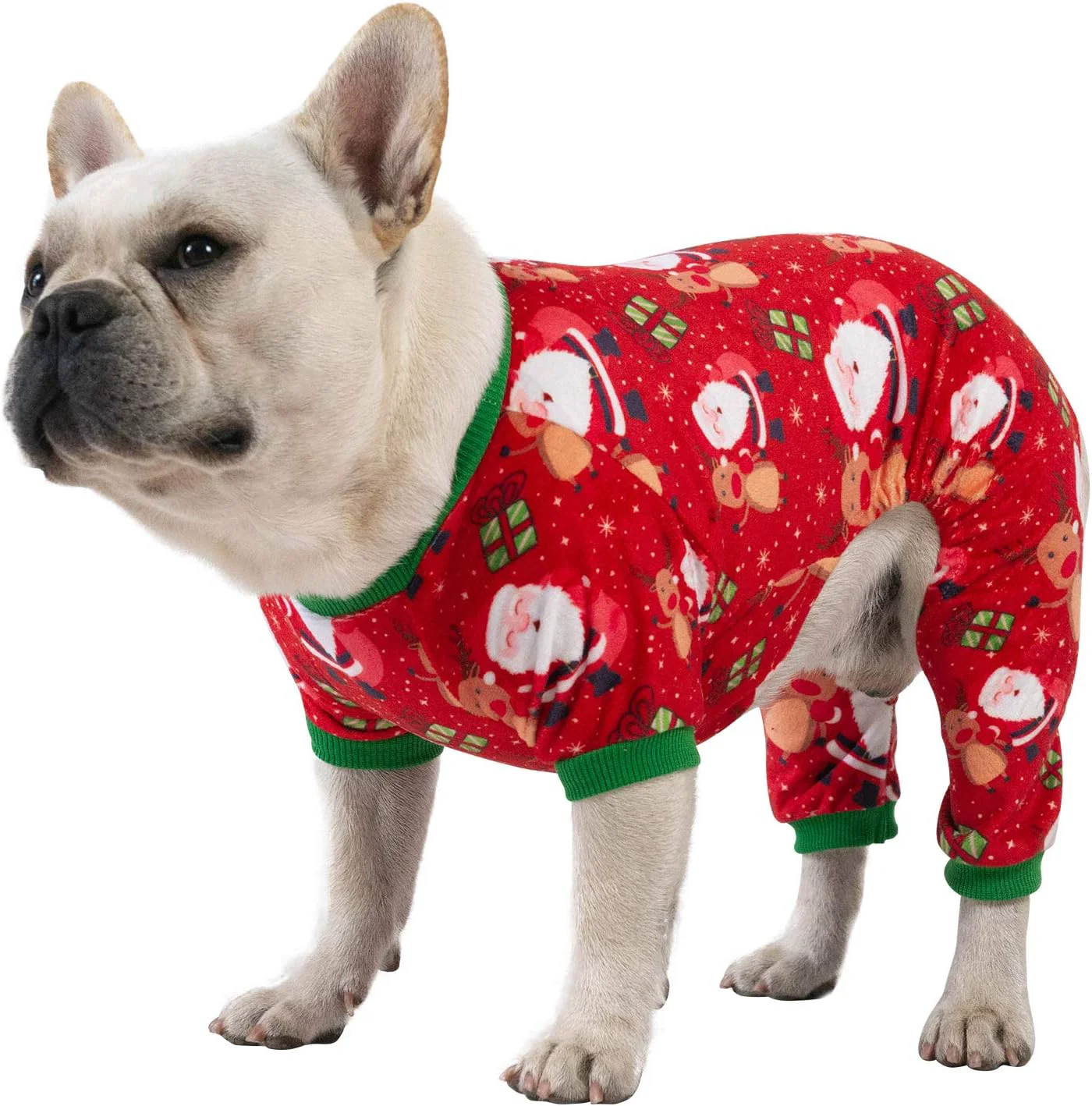 High-Quality CuteBone Small Dogs Christmas Outfit Soft Puppy Onesies Pjs Dog Pajamas Pet Coat Cat Apparel Comfy Doggie Jumpsuit Bodysuit for All Seasons P135M Refined