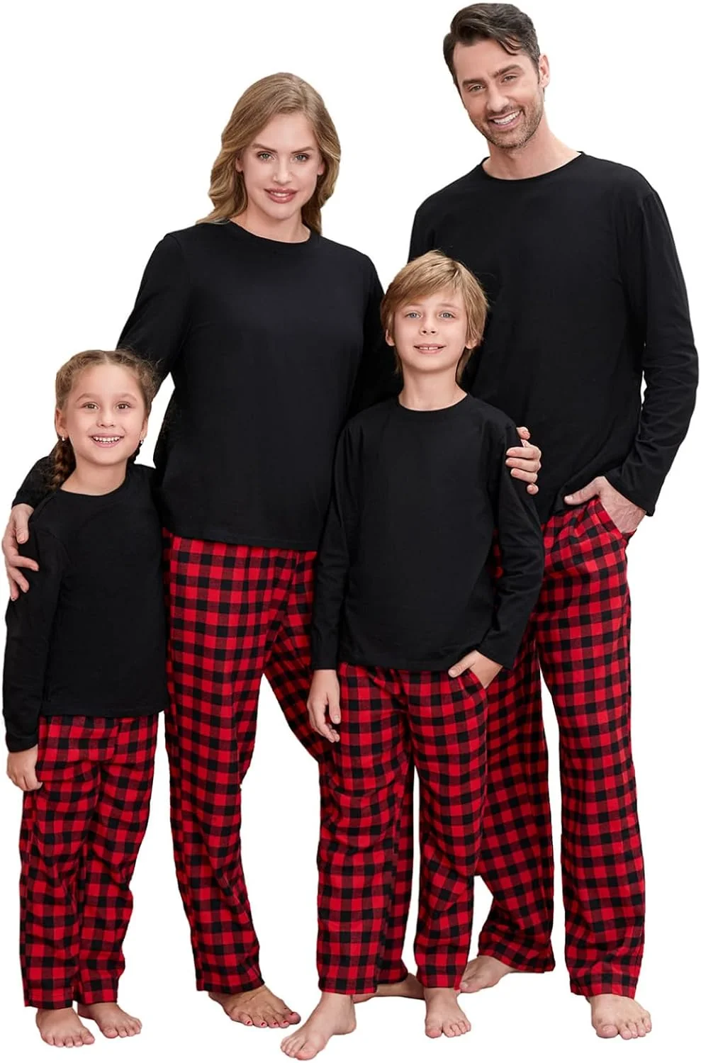 Organic Matching Family Christmas Pajamas Set - Xmas Sleepwear PJs Selected