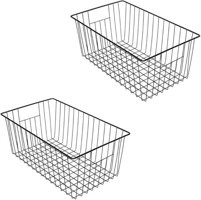 Artisan 16inch zer Wire Storage Organizer Baskets Household Refrigerator Bin with Built-in Handles for Cabinet Pantry ClosetAbout ThisOverview User-Friendly