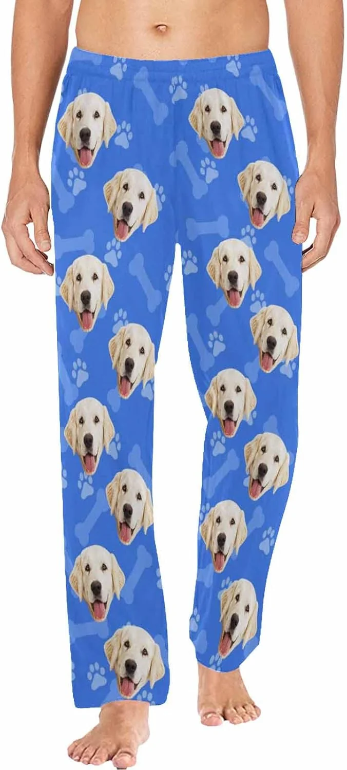 Selected MyPupSocks Customized Face Pajamas Pants Photo Pajama Bottoms for Men S-XXL Comfortable