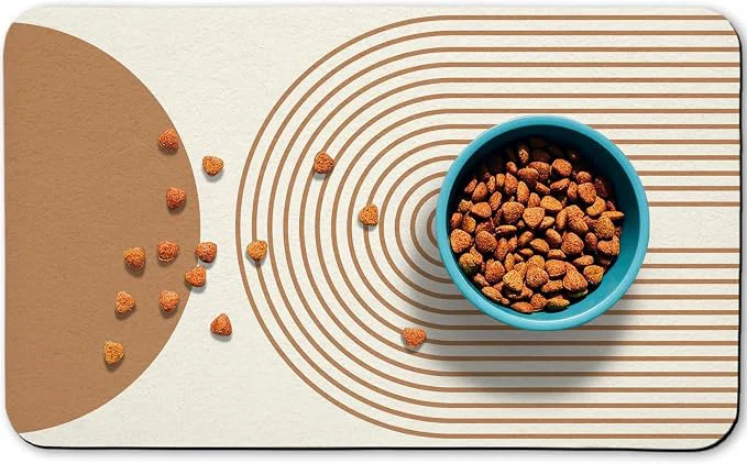 Traditional Dog Food Mats for Floors Waterproof Cat Water Bowl Mats Pet Feeding Absorbent Selected