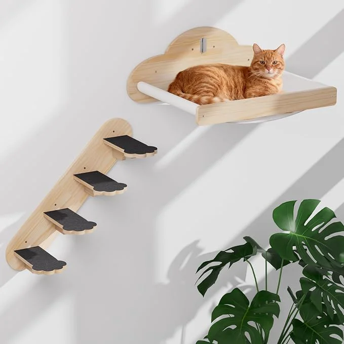 Official XiaZ Cat Wall Hammock Mounted Bed Pure