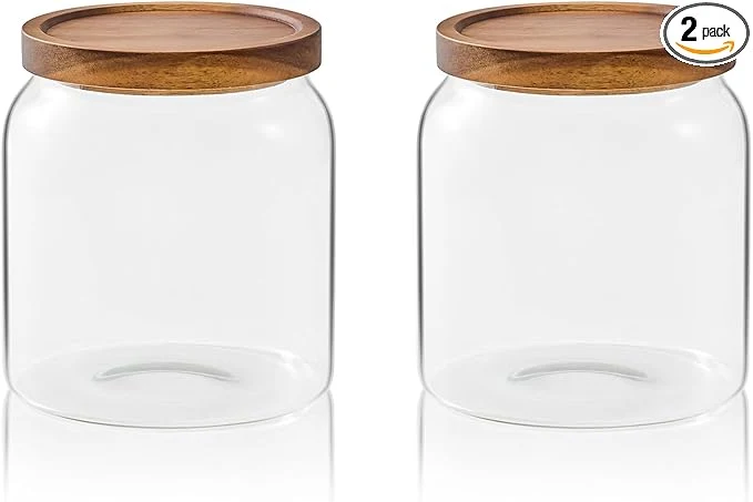 Excellent Sweejar Glass Jars for Laundry Room Organization Half-Gallon Laundry Pods Container Glass Food Storage Jars with Airtight Lid 2 Pack Press LidAbout ThisOverview Refined