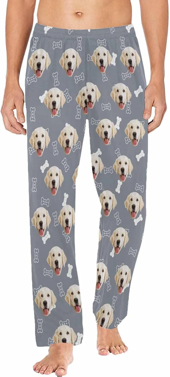 Detailed MyPupSocks Customized Face Pajamas Pants Photo Pajama Bottoms for Men S-XXL Innovative