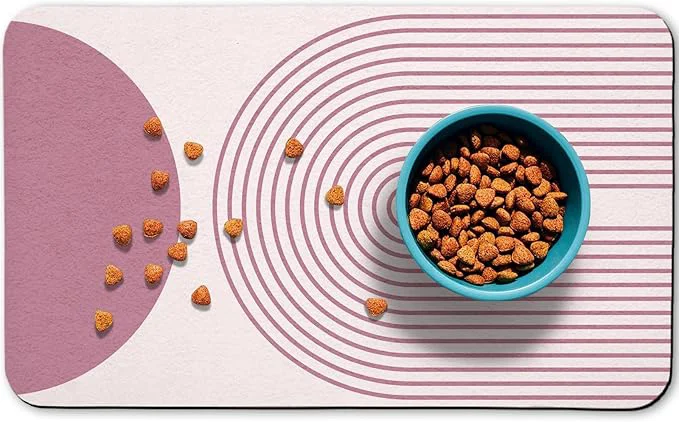 Artisan Dog Food Mats for Floors Waterproof Cat Water Bowl Mats Pet Feeding Absorbent Exceptional