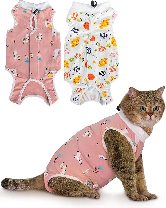 Verified ANWA 2 Pack Cat Recovery Suit Relaxed