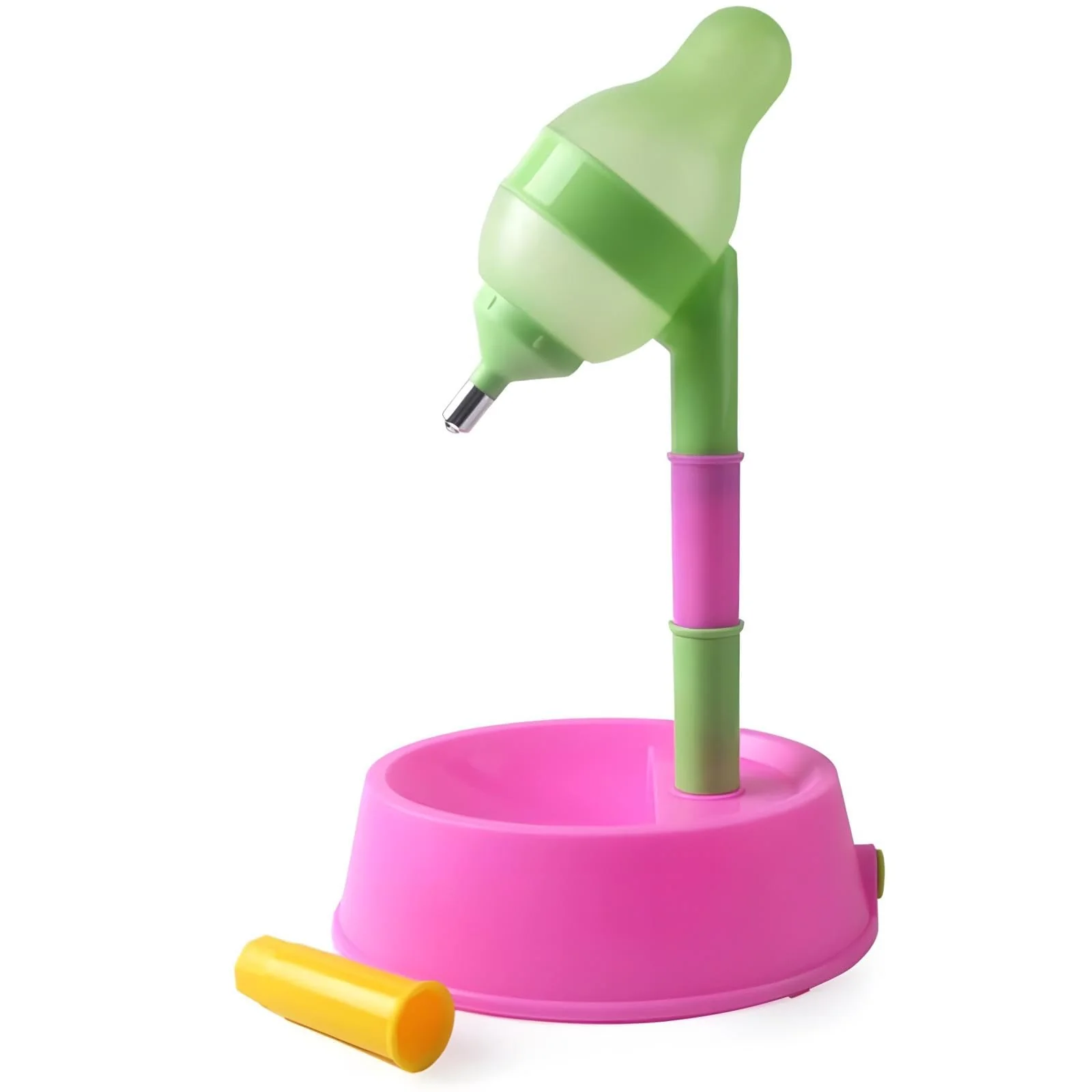 Unique NACOCO Pet Standing Water Dispenser - Adjustable Height Stable Bowl Drip- Nozzle Red Reusable