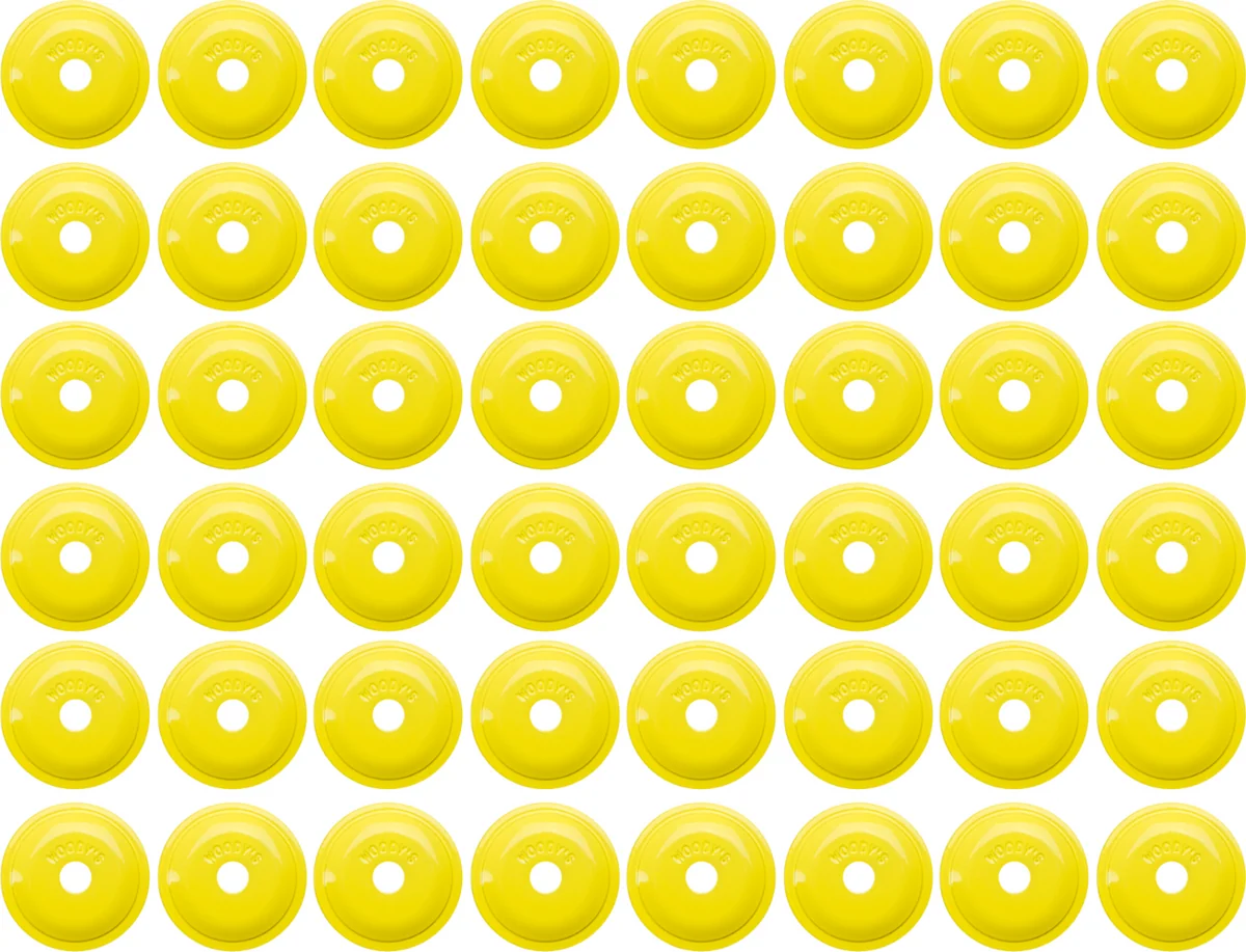 Unique WOODY'S Support Plates - Hi Vis - Round - 48 Pack ARG-3830-48 High-Quality