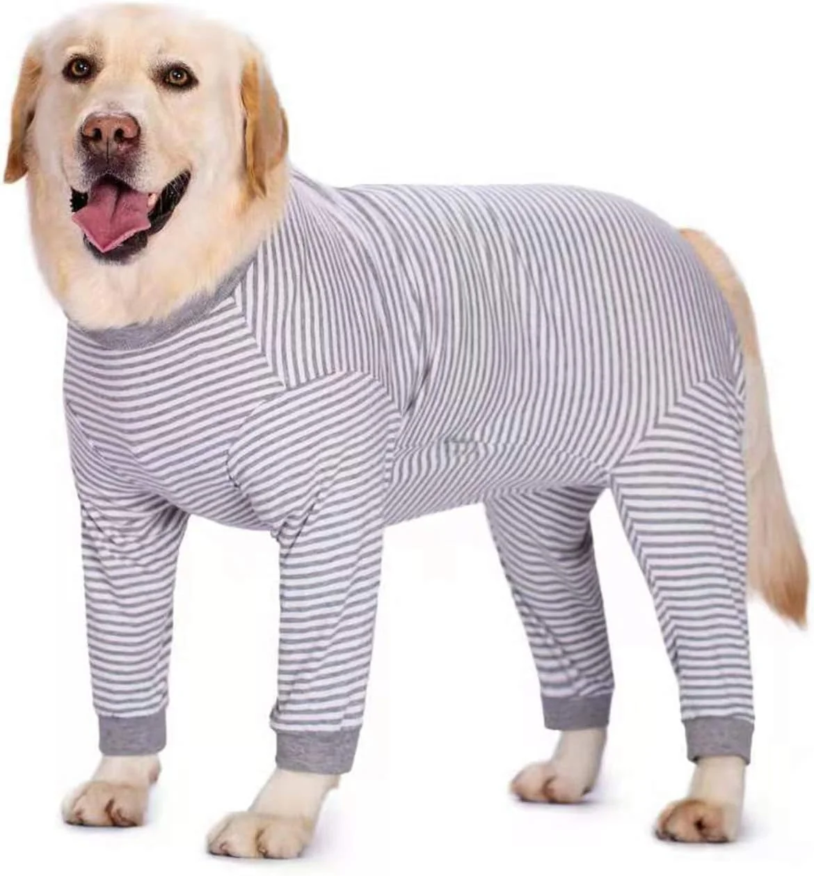 Advanced Yeapeeto Dog Onesie Surgery Recovery Suit for Large Medium Bodysuit Dogs Pajamas PJS Full Body for Shedding Prevent Licking Wound Protection Cone 5XL Grey Carefully Designed
