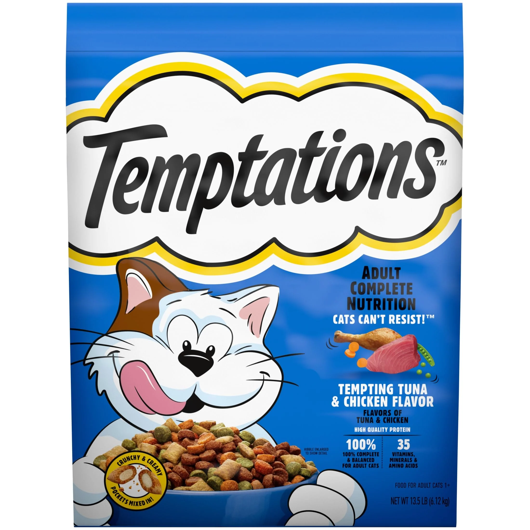 Classic GYCO Adult Dry Cat Food Tempting Tuna Chicken Flavor 13.5 Lb Bag – Protein for Muscle Support Fashionable