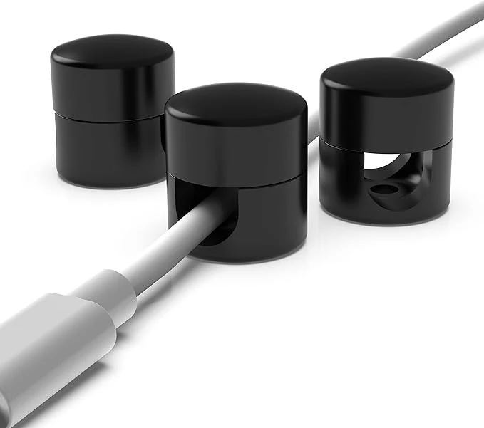 Convenient Cable Anchors for Desk Organization Black Premium Aluminum Cord Organizers Charger Cable Management Clips for Home Office Stylish Sturdy Functional 3 Pack About ThisOverview Healthy