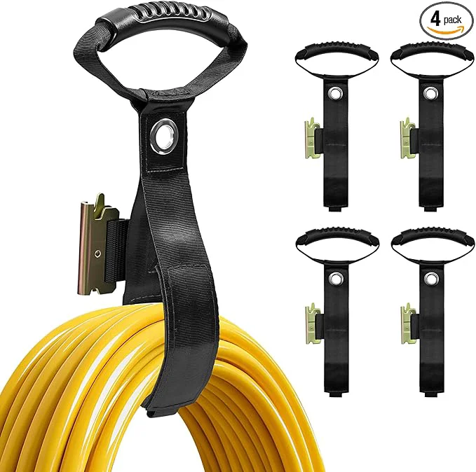 Traditional 4 Pack Etrack Extension Cord Organizer 17 Hook Loop Closure E-track Rail Accessories Storage Straps Extension Cord Holder for Keep Cords E Track Hoses Ropes Cables OrganizedAbout ThisOverview Enhanced