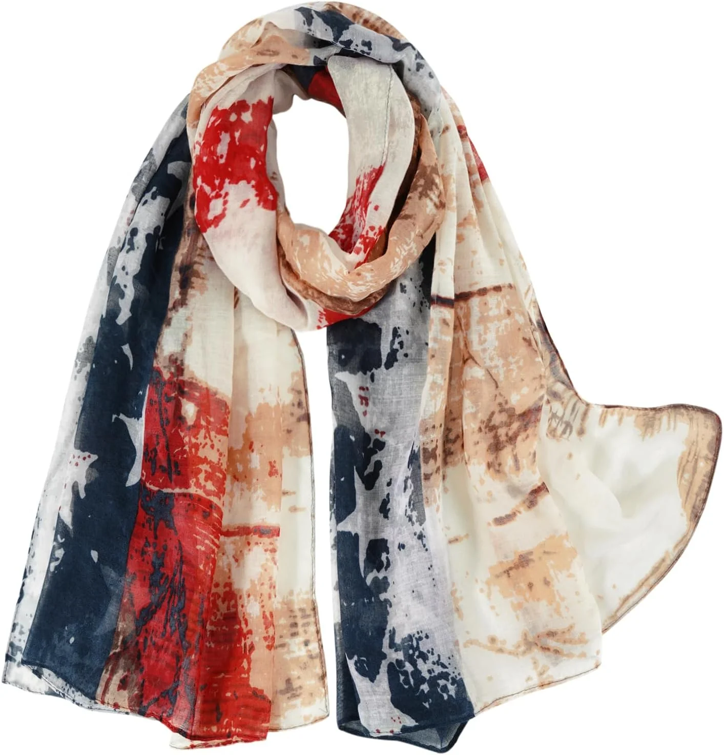 Sustainable E-Clover Fashion Scarf for Women Lightweight Scarves Shawl Wrap for Spring Summer Winter Premium