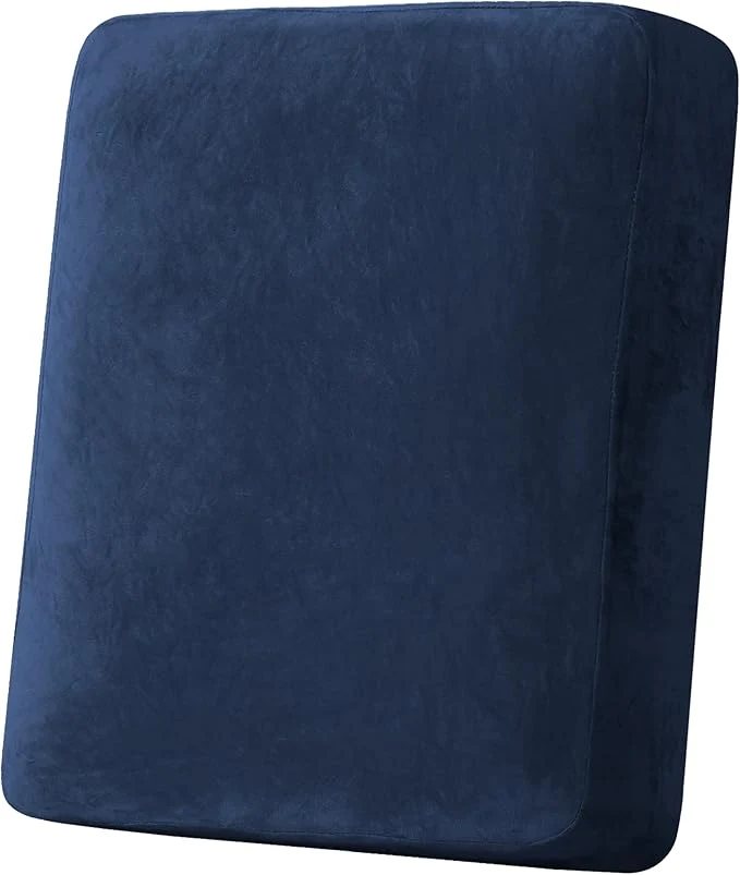 Verified H.VERSAILTEX Velvet Stretch Couch Cushion Cover Plush Cushion Slipcover for Chair Cushion Furniture Protector Seat Cushion Sofa Cover 1 Piece Armchair Cushion Covers Navy About ThisOverview High-Performance