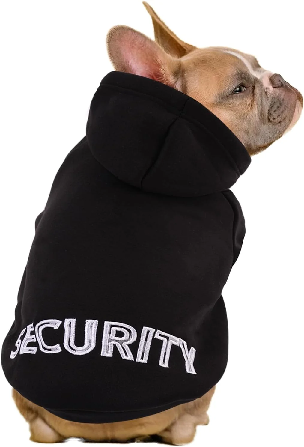 Consistent SAWMONG Dog Security Hoodie Flannel Pet Hooded Sweater with Hat Puppy Pullover Sweater Shirt Dog Black L Crafted