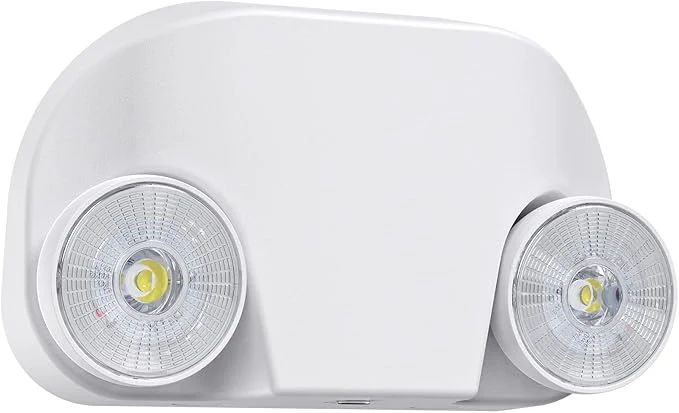 Smart Led Emergency Light with Remote Capable Adjustable LED Lamp Heads Exit Lighting Backup Battery White Emergency Lights 120V-277V Dual Voltage UL 1 Pack About ThisOverview Soft