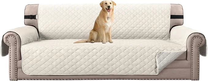 Unique H.VERSAILTEX Reversible Sofa Cover Couch Cover for 3 Cushion Couch Water Resistant Sofa Cover for Living Room Quilted Furniture Couch Cover Washable Couch Protector Oversized Sofa Ivory Beige About ThisOverview Smooth