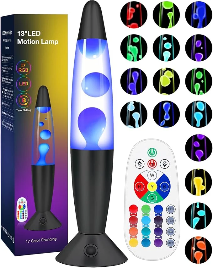 Consistent Color Changing Black Liquid Motion Lamps 17 Colors LED Night Light for Adults with Remote Timer Smart Ambient Mood Lighting for Bedroom Office Novelty Cool Christmas Birthday Gifts 13 InchAbout ThisOverview Exclusive