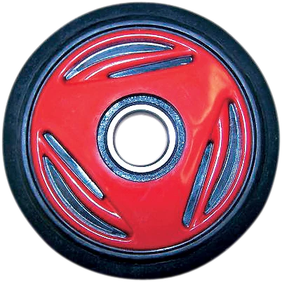 Eco-Friendly PARTS UNLIMITED Idler Wheel with Bearing 6205-2RS - Red - R0165G-2 105A Soft