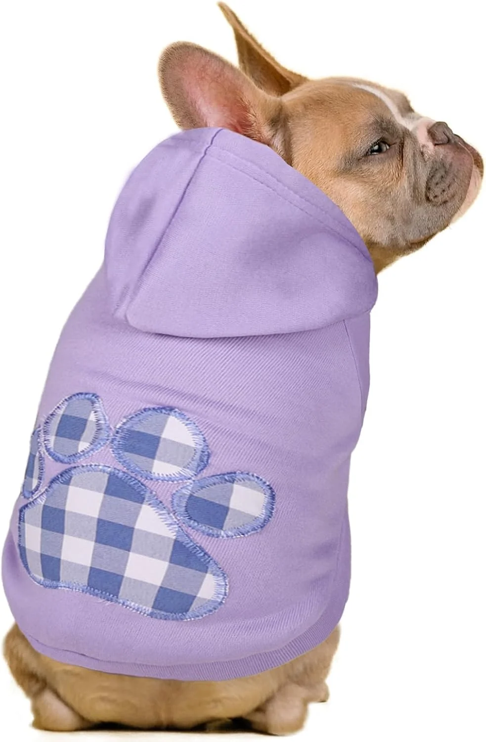 Comfortable SAWMONG Dog Hoodie Flannel Pet Hooded Sweater with Hat Puppy Pullover Sweater Shirt Dog Purple 3XL Superior