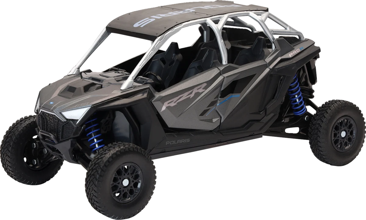 Natural NEW RAY TOYS Polaris RZR Pro R4 - 1 18 Scale - Matte Heavy Metal 58453A High-End
