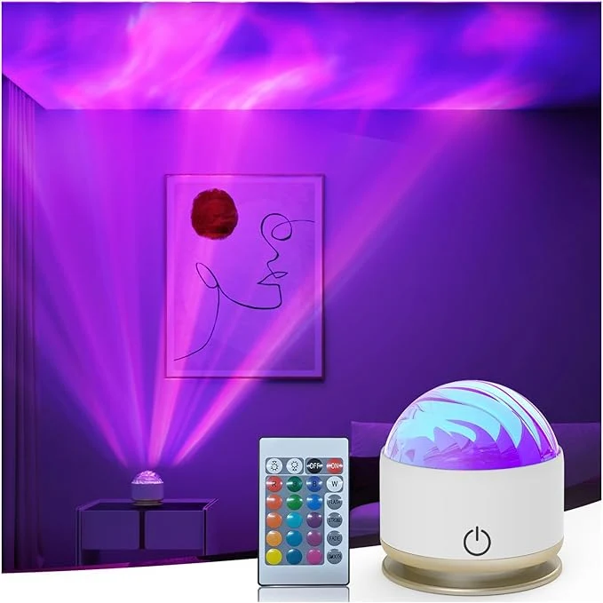Proven Northern Light Projector Battery Operated Aurora Night Light 16 Colors Galaxy Lamp Ocean Wave Ceiling Projector Mood Ambient Lighting for Bedroom Party Adults Kids Room Toddler Girl GiftAbout ThisOverview Optimized