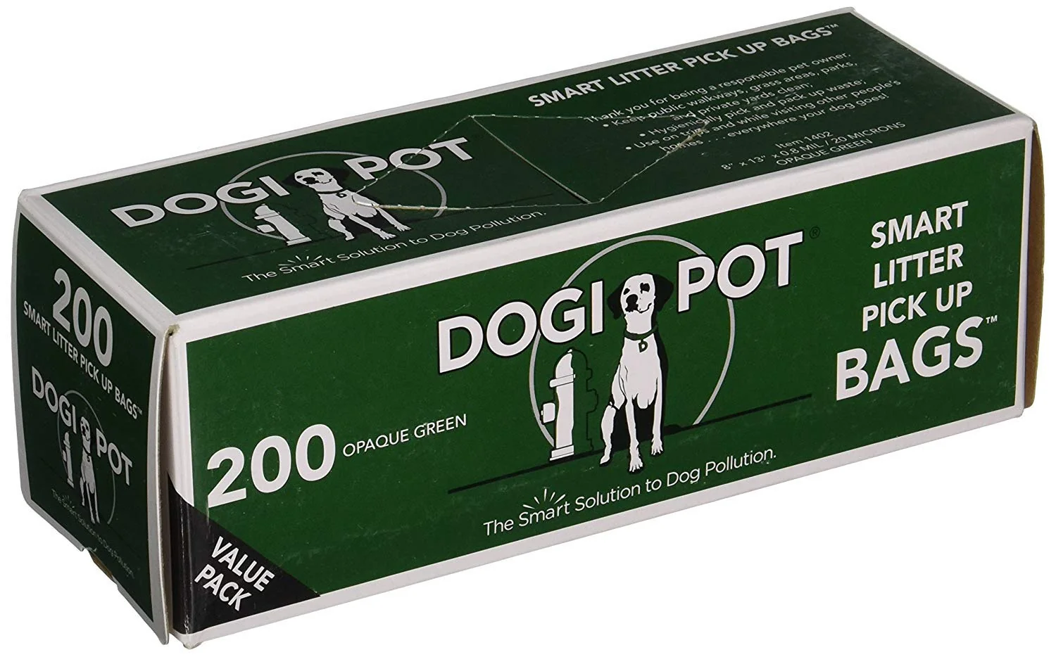 Pure Dogipot Litter Bags - 200 Bags 2 Pack Eco-Friendly HDPE Foil Waste Bags Expertly Made