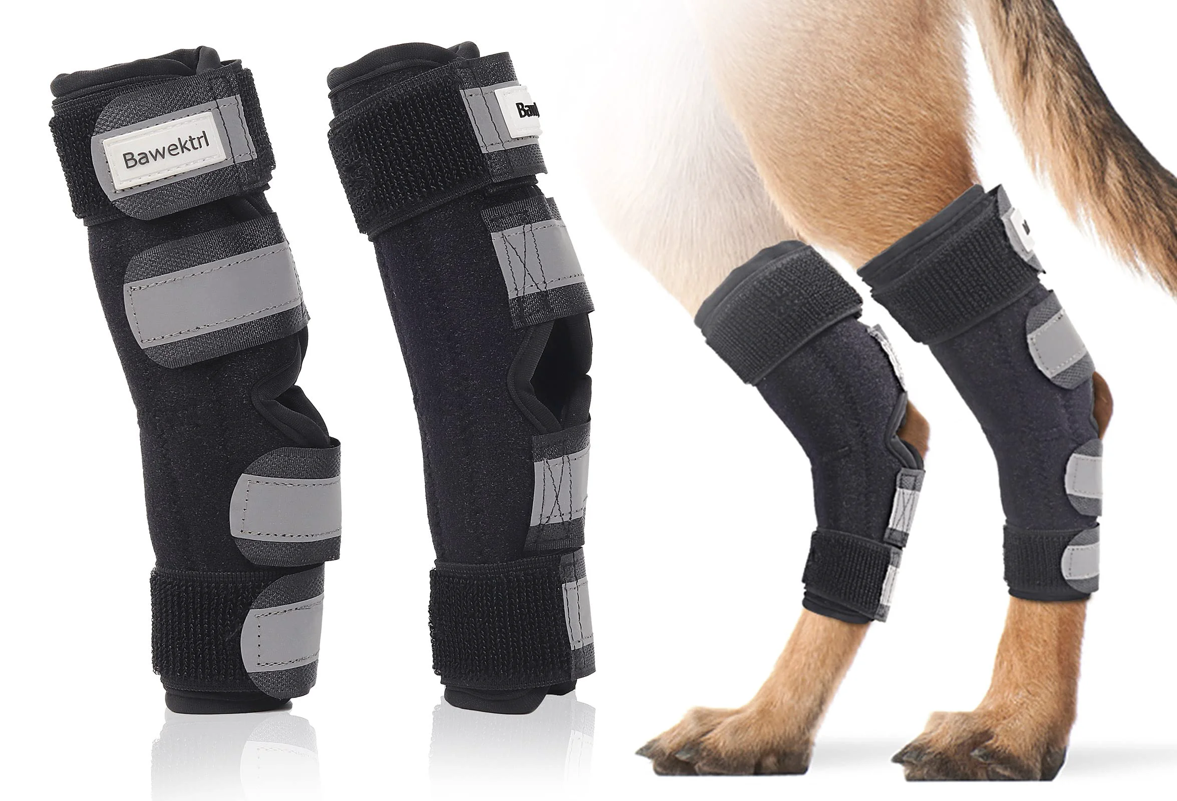 Innovative Bawektrl Dog Leg Braces for Back Legs — Hock Support with Metal Strips Healthy