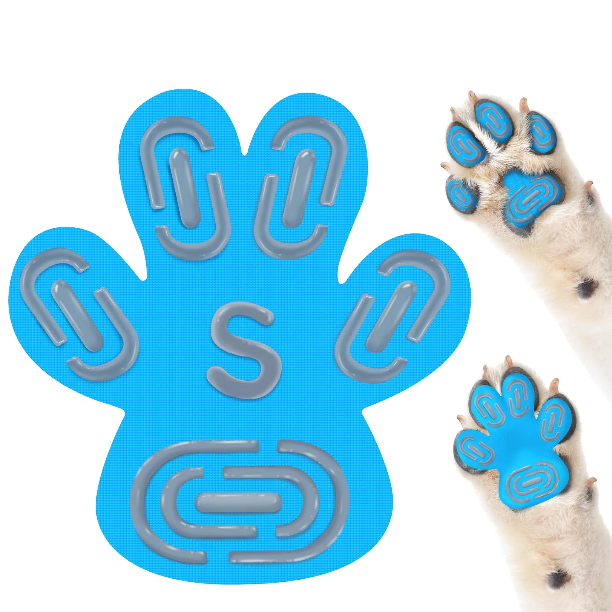 Top-Quality MBTWZ Non-Slip Dog Paw Protector Pads for Senior Dogs — Strong Traction on Hardwood Floors 12 Sets 48 pcs Secure