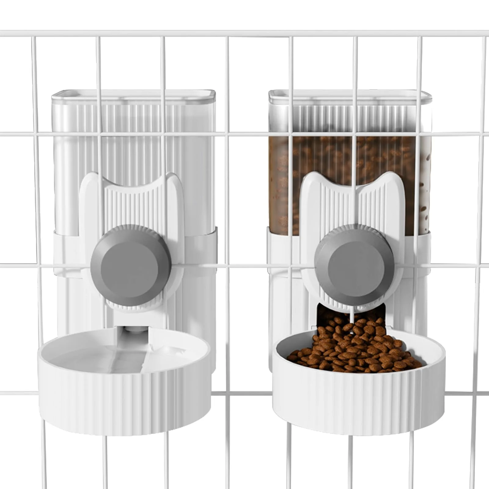 Breathable Yummy Sam Hanging Cage Automatic Small Pet Food Water Dispenser – 1L Gravity Feeder Waterer Set Effective