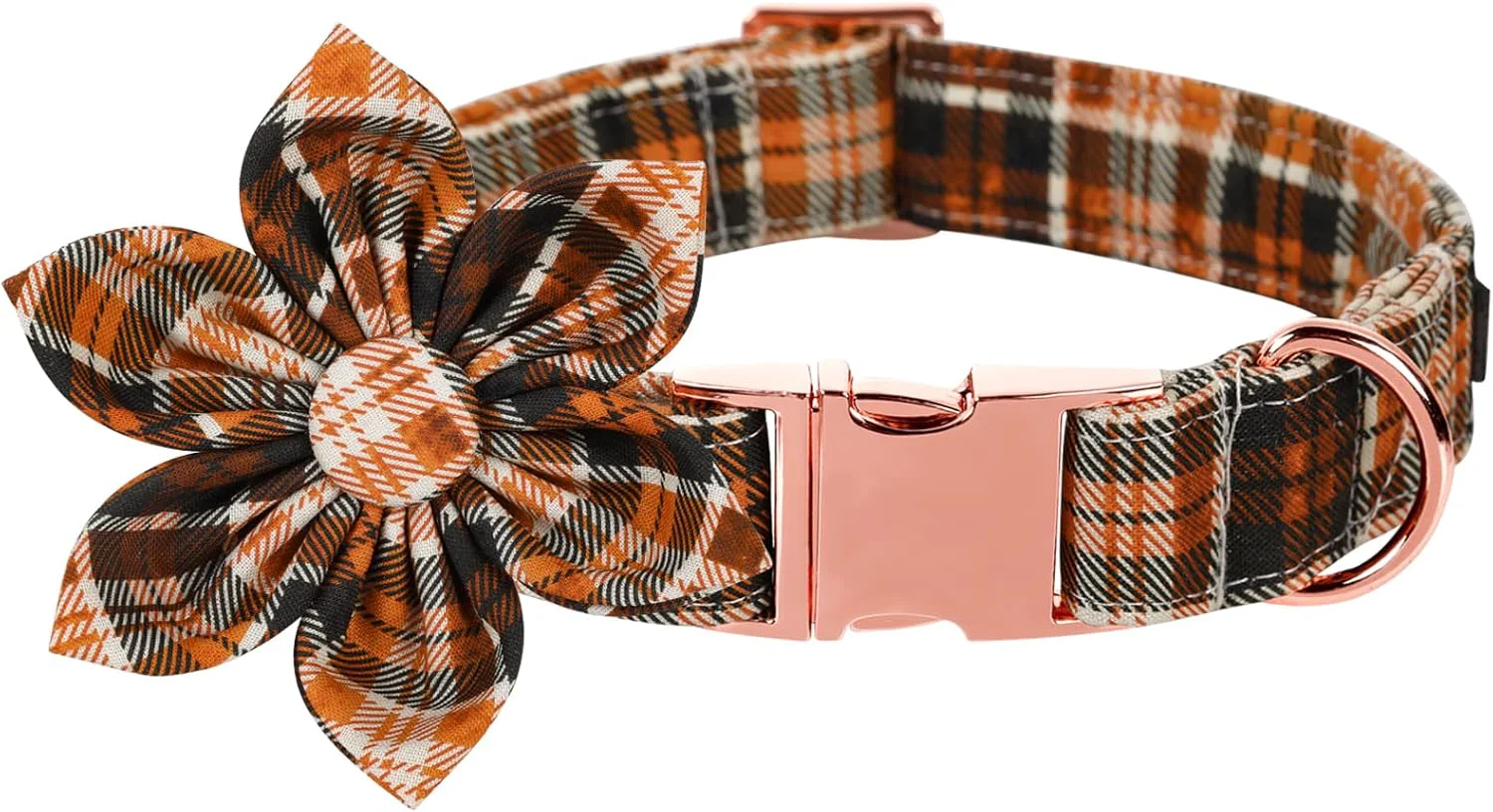 Comfortable Lionet Paws Dog Collar with Flower - Cute Cotton Adjustable Flower Dog Cat Collar with Metal Buckle for Puppy Girl Gift XS Neck 8-12in Superior