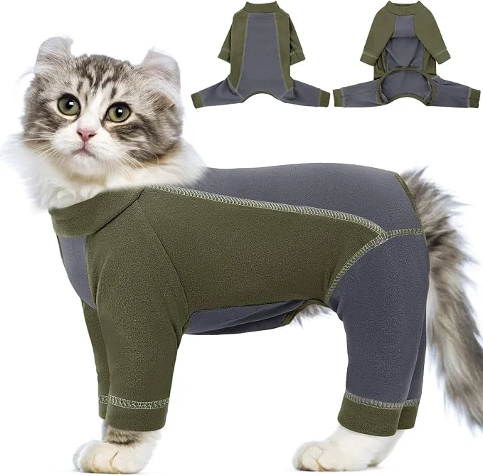 Functional SUNFURA Hair Sticky Cat Clothes Cat Sweater Soft