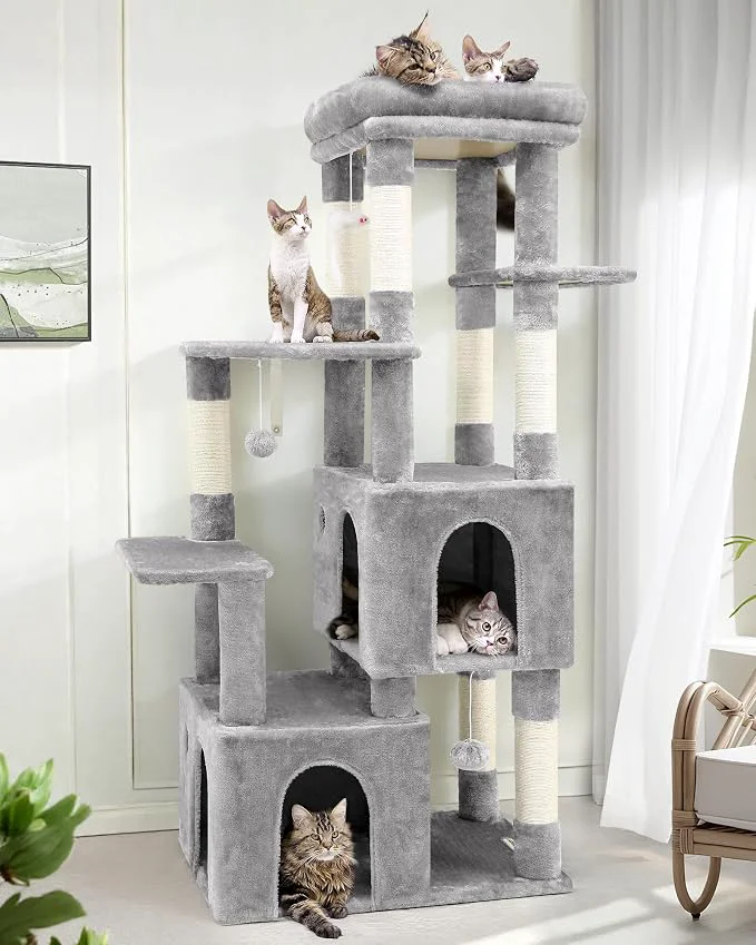 Unique Globlazer Cat Tower for Indoor Cats Heavy Duty Cat Trees for Large Cats Adult Exceptional