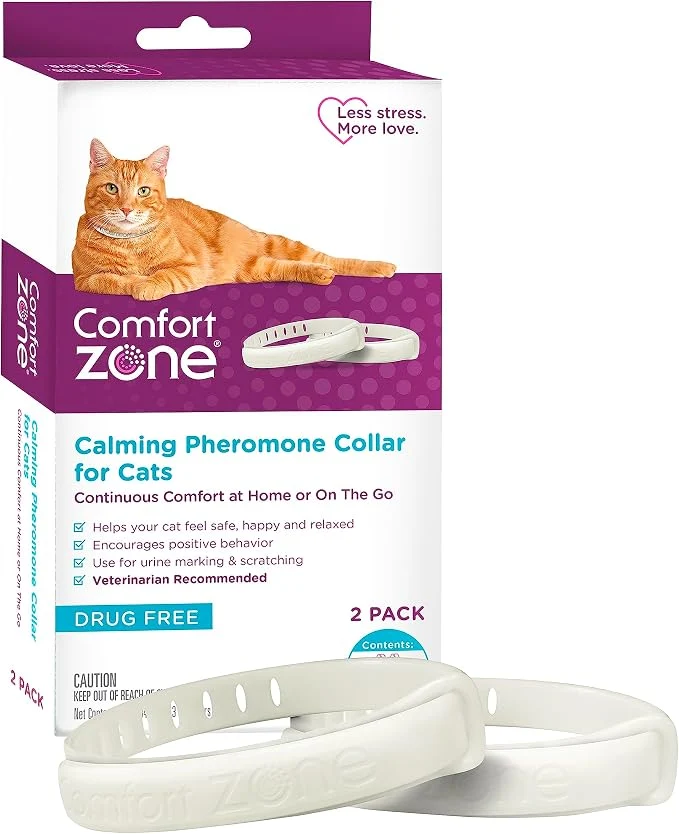 Casual Comfort Zone Cat Calming Collar Savings Pack 2 30-Day Calming Collars Pure