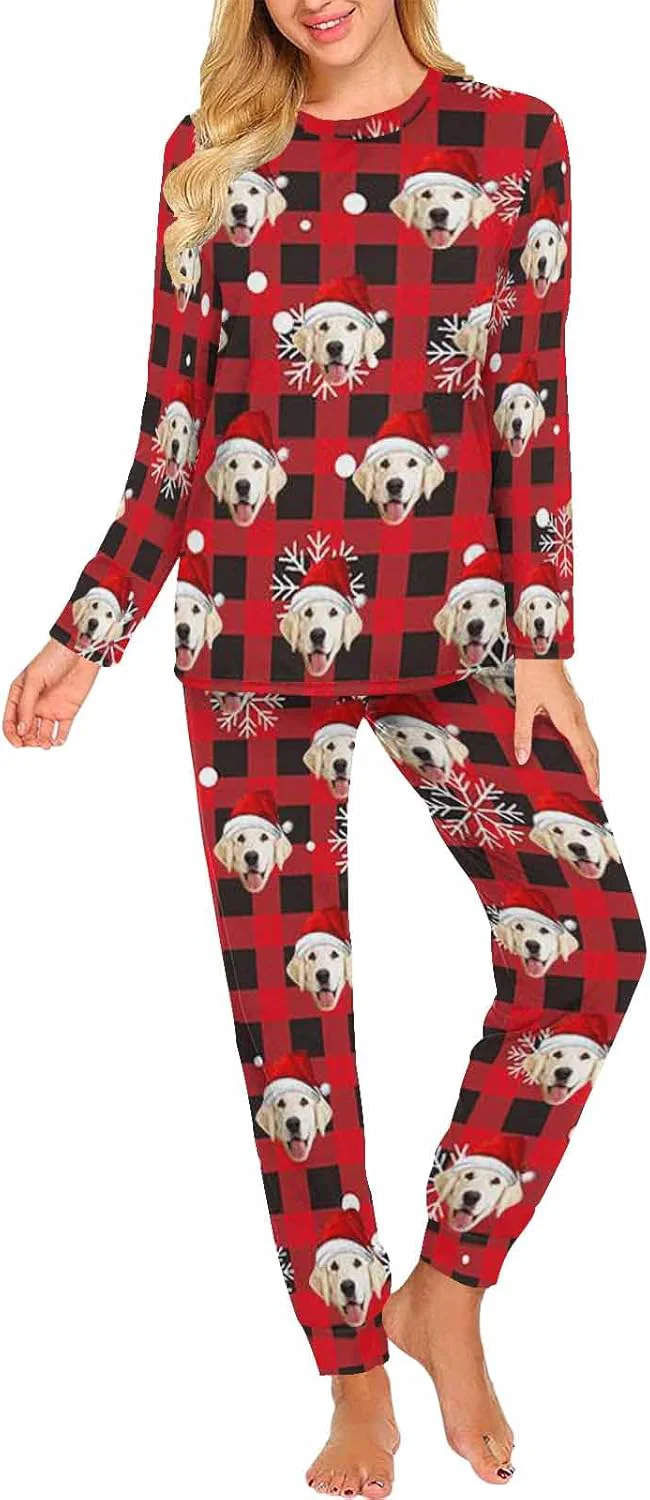 Safe MyPupSocks Custom Face Pajamas Sets for Women Personalized Photo Sleepwear XS-XXL World-Class