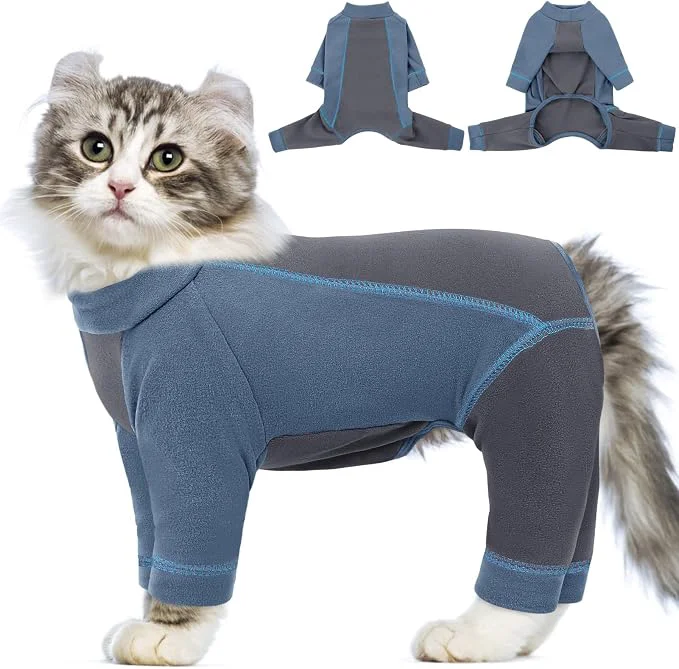 Luxury SUNFURA Hair Sticky Cat Clothes Cat Sweater Functional