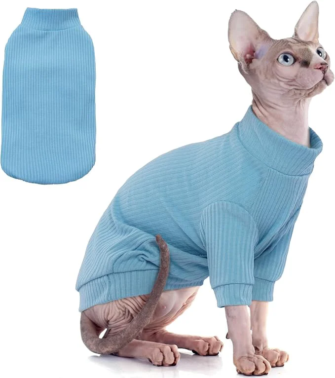 Durable Pumyporeity Stretchy Cat Shirt Sweater Enhanced