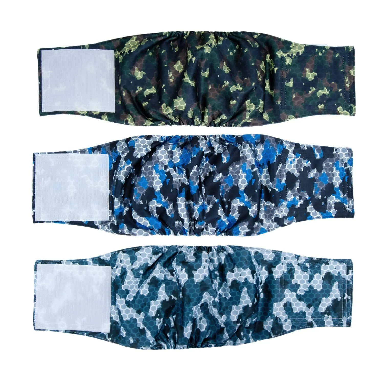 High-Grade Pet Soft Dog Belly Band - 3-Pack Reusable XL Belly Wraps for Male Dogs Army Pattern Versatile