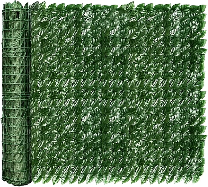 Genuine Artificial Ivy Privacy Fence Screen 120x40 inch Faux Hedge Fence Panel Greenery Vines Balcony Privacy Screen Decoration for Patio Balcony Wall Backyard Indoor OutdoorAbout ThisOverview Verified