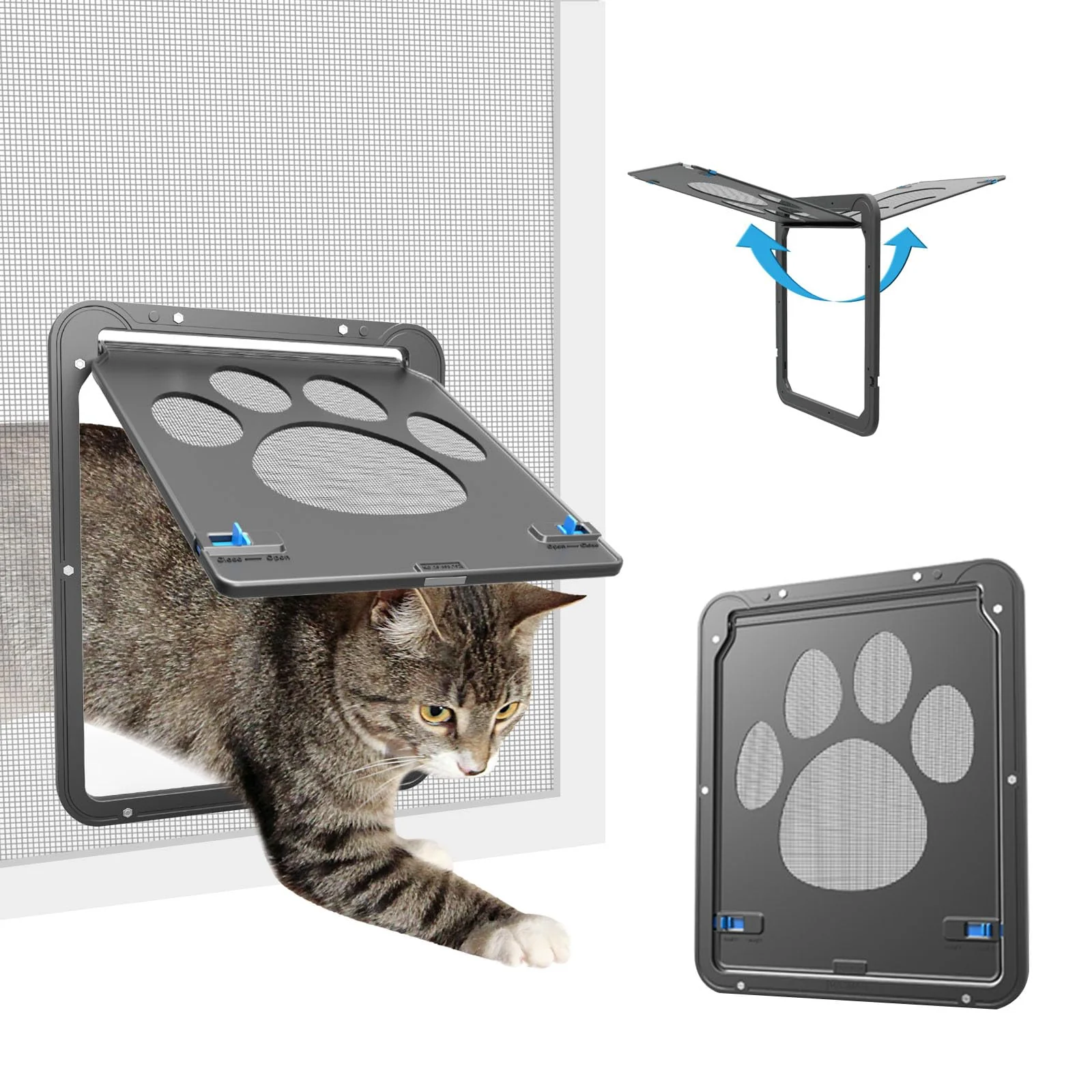 Professional Billionchains Cat Screen Door with Magnetic Closure – Easy Access for Cats Small Pets Relaxed