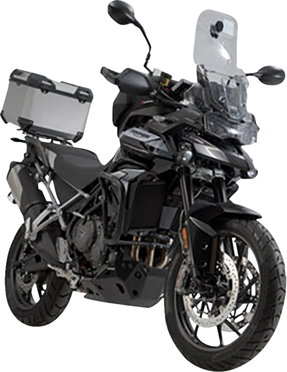 Environmentally Friendly SW-MOTECH TRAX ADV Top Case System - Silver - Triumph Tiger 850 Sport Tiger 900 Tiger 1200 '20-'24 GPT.11.953.70000 S Minimalist