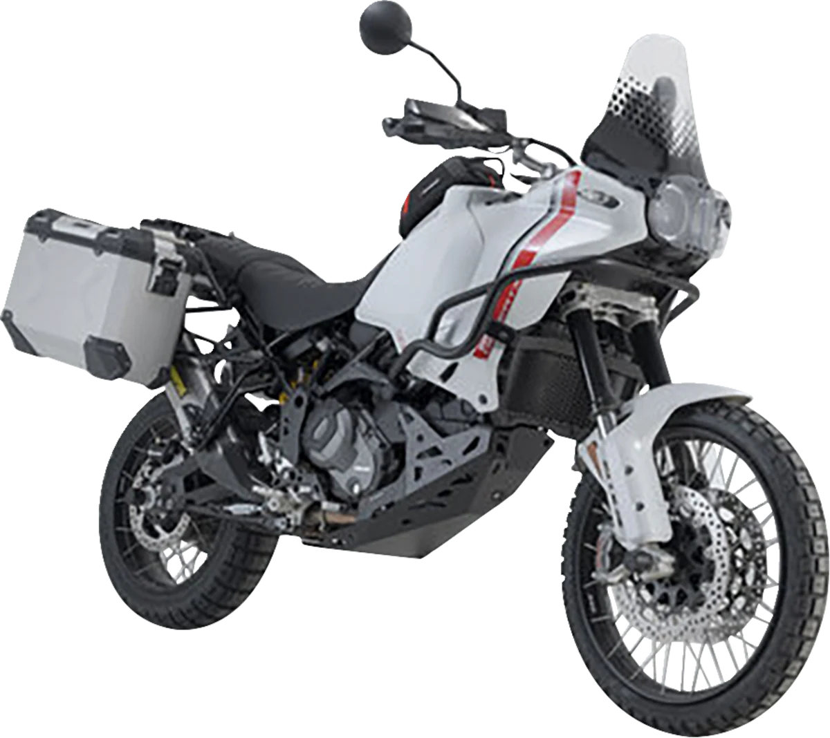 Crafted SW-MOTECH TRAX ADV Aluminum Case System - Silver - Ducati DesertX '22-'24 KFT.22.995.70100 S First-Class