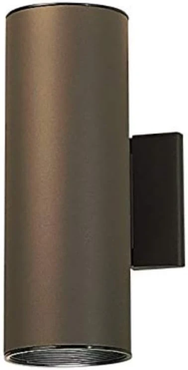 Healthy Kichler Cylinders 12 2-Light Outdoor Cylinder Wall Sconce in Architectural Bronze 12 H x 4.75 W 9244AZAbout ThisOverview Trendy