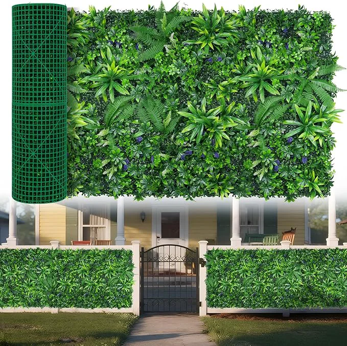 Efficient Greenery Grass Wall Panels 40 x120 33.33 sqft Artificial Outdoor Ivy Privacy Fence Screen UV-Anti Faux Boxwood Roll Grass Wall Panels for Garden Patio Balcony DecorAbout ThisOverview Original Design