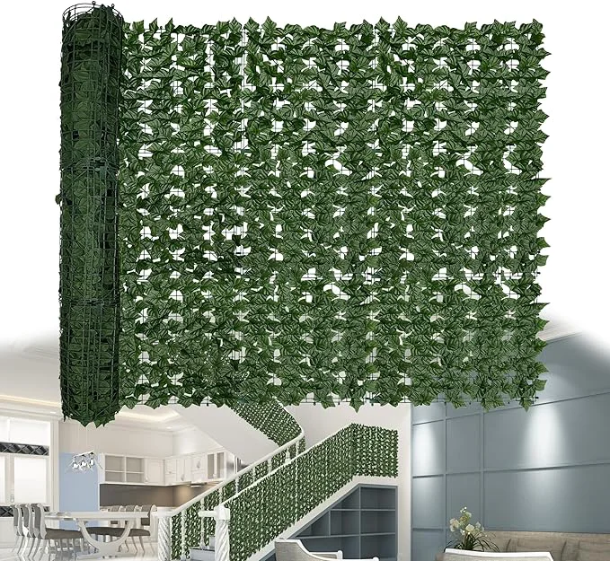 Relaxed Artificial Ivy Privacy Fence Screen 200 x 40 56 Sqft Anti-Ultraviolet Artificial Hedge Grass Wall Used for Indoor and Outdoor Green Background Garden Greening DecorationAbout ThisOverview Genuine