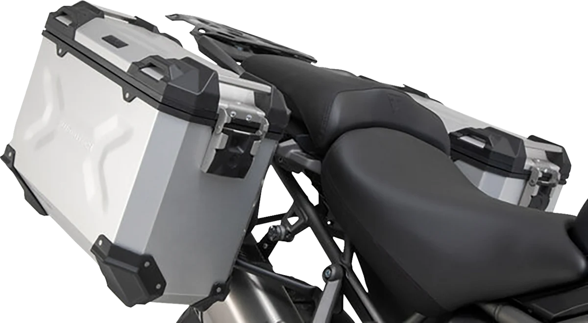 Effective SW-MOTECH TRAX ADV Aluminum Case System - Silver - Triumph Tiger Tiger Explorer 1200 '12-'21 KFT.11.483.70001 S Elegant